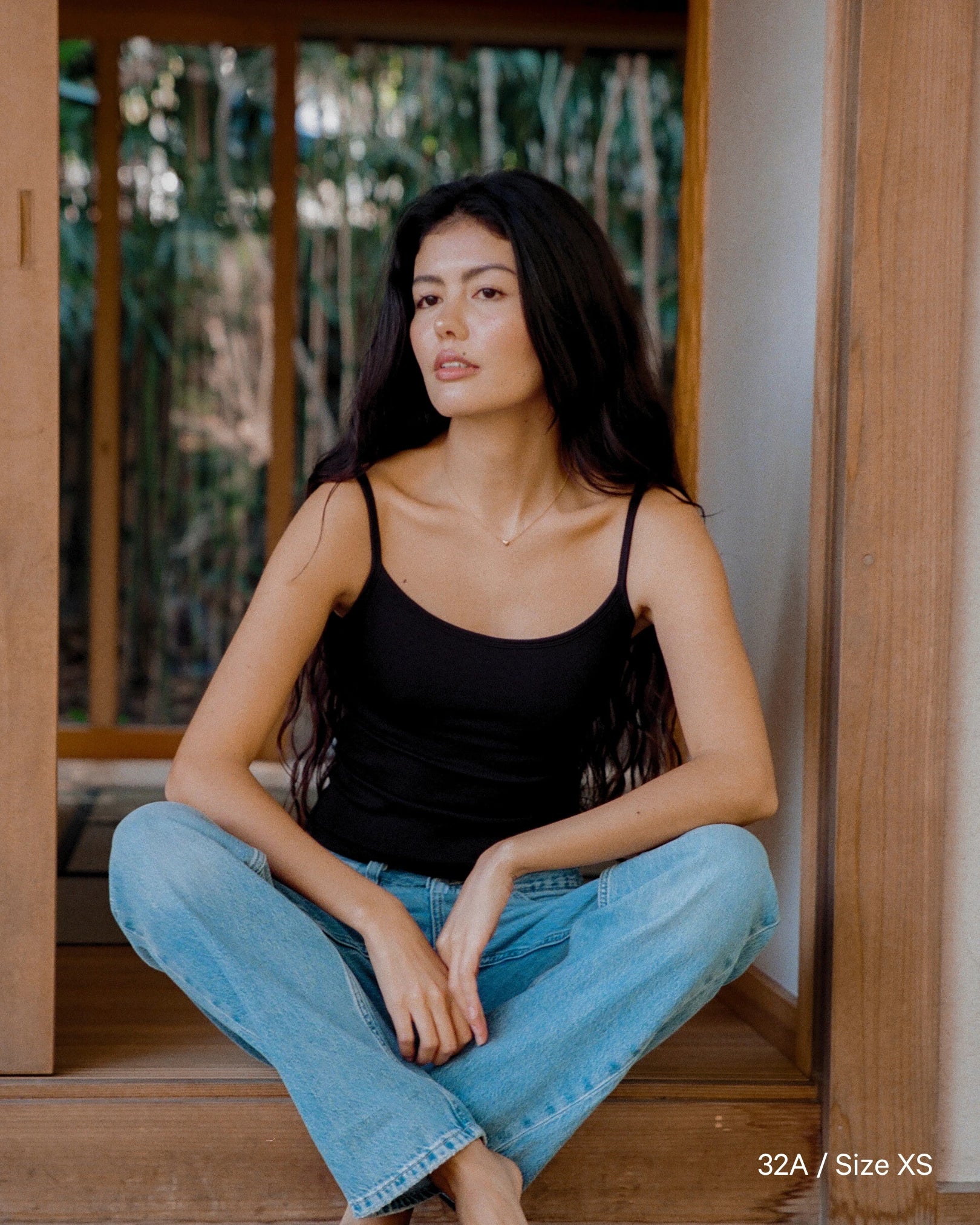 Ribbed Bra Top - Black