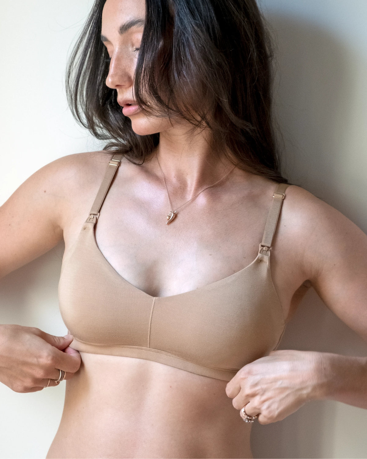 Lounge Nursing Bra - Camel