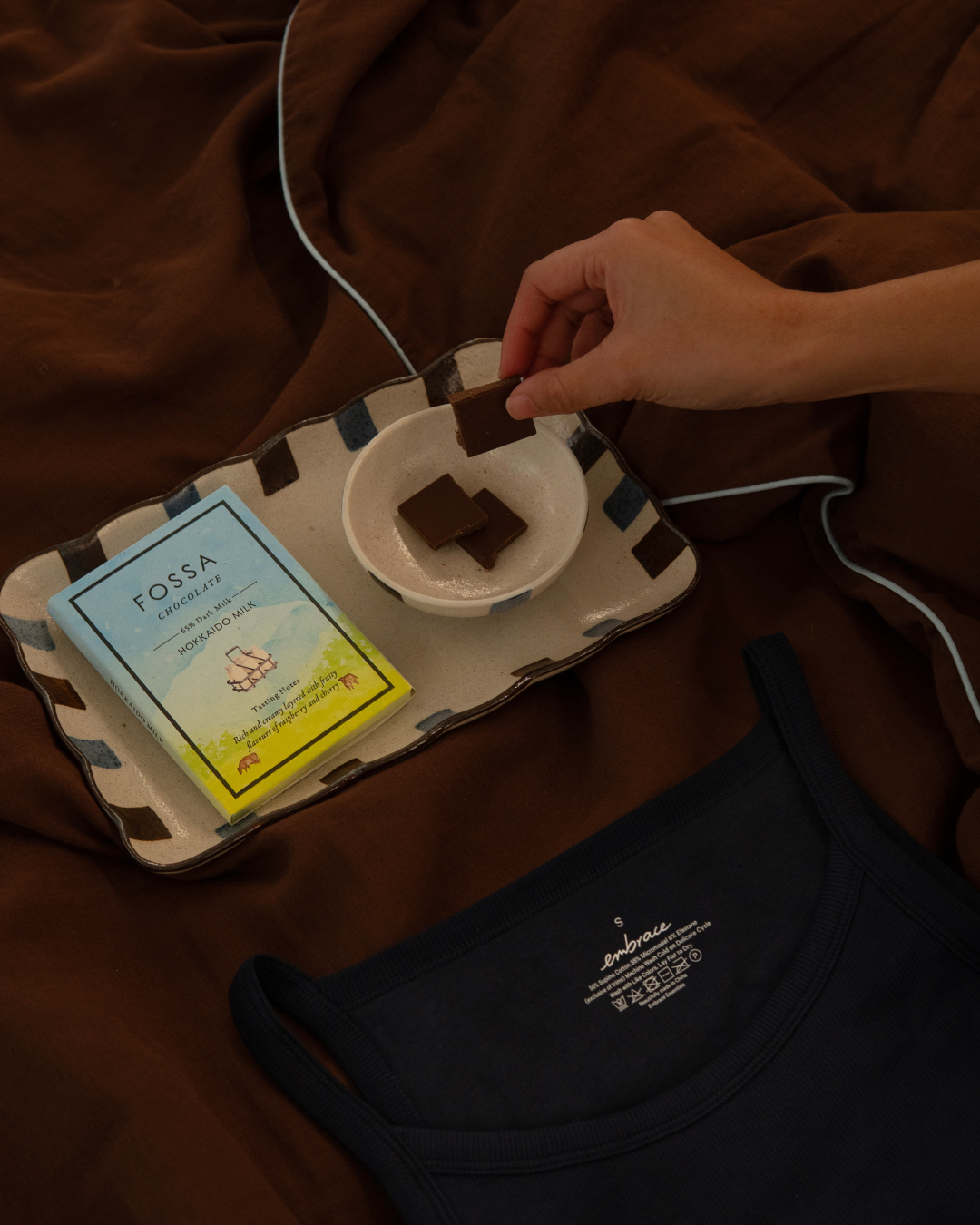 Sunday Bedding x Embrace x Fossa Chocolate Event