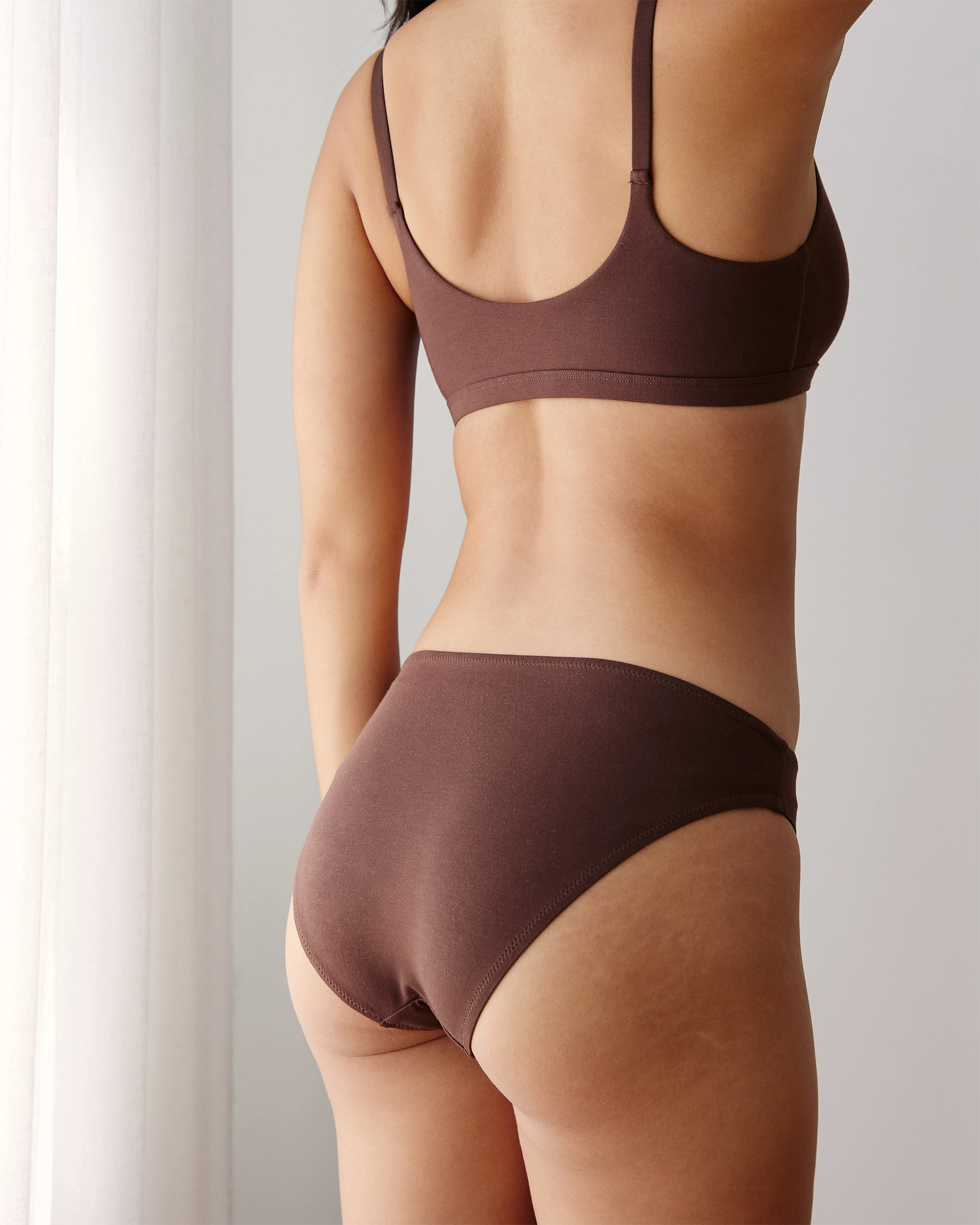 The High Leg Brief - Cocoa Brown